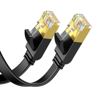 Kabel UGREEN NW106 Cat.7 3m płaski (czarny) - 2