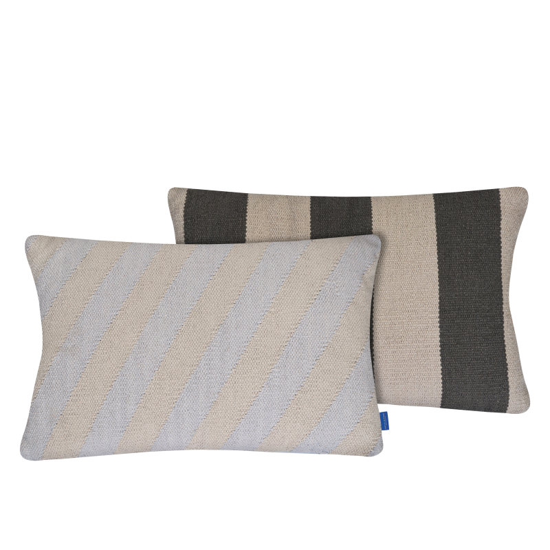 Poszewka na poduszkę Mette Ditmer ACROSS Grey & Sand 40×60 cm