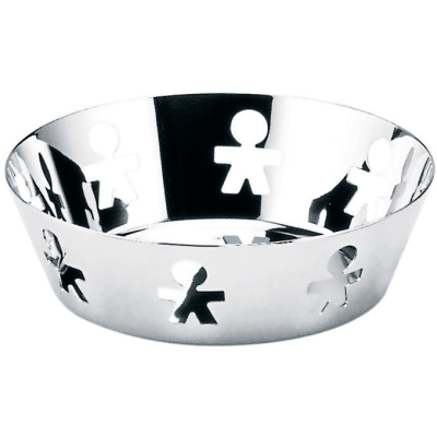  Alessi Girotondo basket 18 cm silver