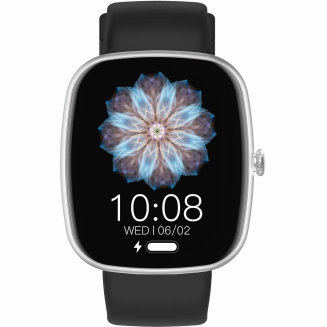 Smartwatch Męski GRAVITY GT18-6 Czarny Pasek Silikonowy + Granatowy Pasek - 2