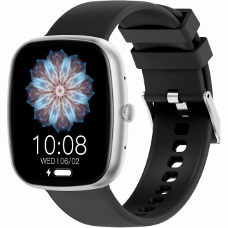Smartwatch Męski GRAVITY GT18-6 Czarny Pasek Silikonowy + Granatowy Pasek - 4