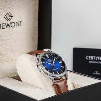 Zegarek Męski Giewont Elegance Sapphire Brązowo Niebieski GW5160-A4 - 7