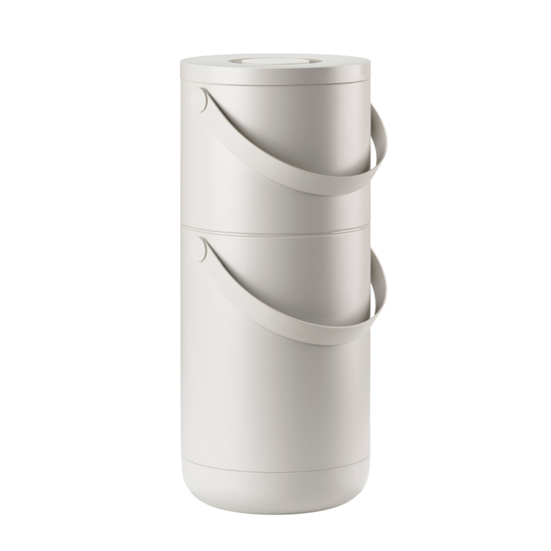  Zone Denmark Circular Waste Bin 22+12l Warm Grey