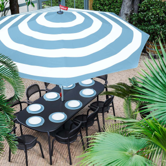  Fatboy Stripesol Wave Blue ø 350 cm | SPRING SALE PRICE - 10