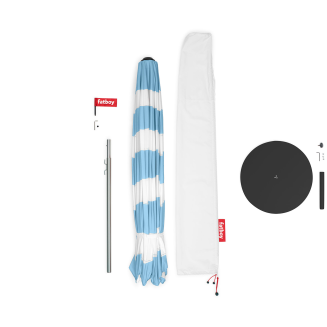 Parasol słoneczny Fatboy Stripesol Wave Blue ø 350 cm - 3
