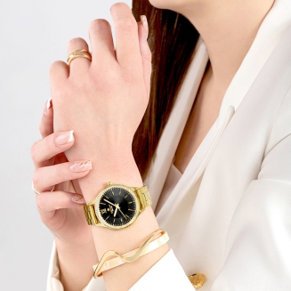 Zegarek Damski Giewont Sapphire Złoto Czarny GW1140-B4 - 5