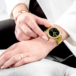 Zegarek Damski Giewont Sapphire Złoto Czarny GW1140-B4 - 6