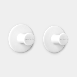Towel hooks, 2 pcs. Brabantia ReNew White - 2