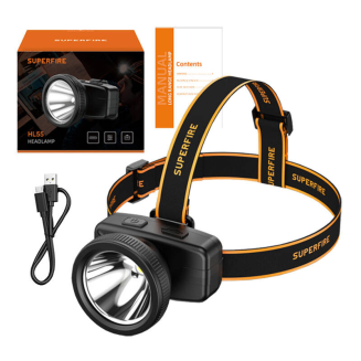 Latarka czołowa SUPERFIRE HL55 strumień świetlny 150lm USB-C - 2