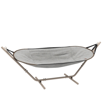 Hamak ze stojakiem taupe SACKit Cobana Hammock Alu Sand Melange