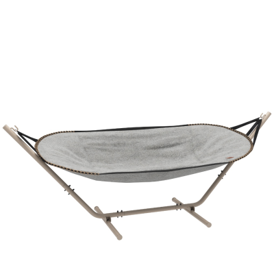 Hamak ze stojakiem taupe SACKit Cobana Hammock Alu Sand Melange