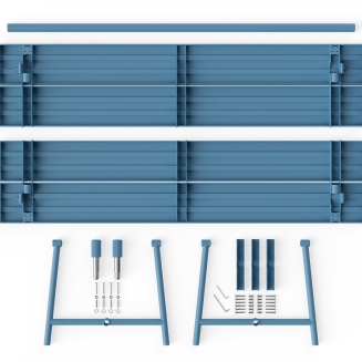 Stół ogrodowy Fatboy Fred's Table Wave Blue 220x100x76 cm - 4