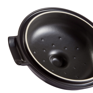 Garnek ceramiczny na indukcję Emile Henry Delight 4 l czarny - 2