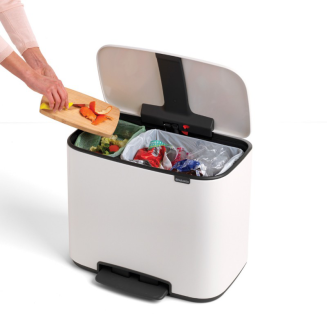 Kosz na śmieci Brabantia Bo 23+11l biały - 3