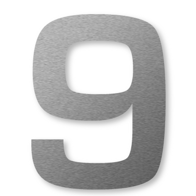  Keilbach Big Number "9" house number, 4 sizes