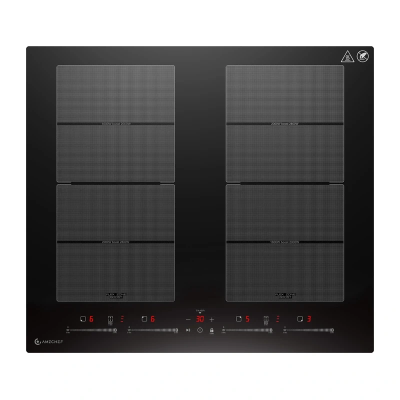 Płyta indukcyjna AMZCHEF CE-FS-I74S-FFDD10 4 pola
