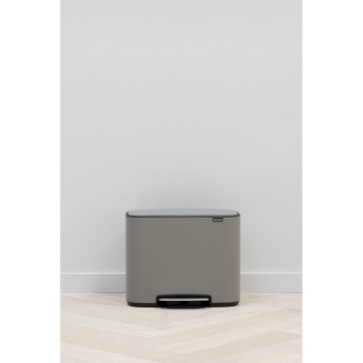 Brabantia Bo Mineral waste bin 36l, gray - 5