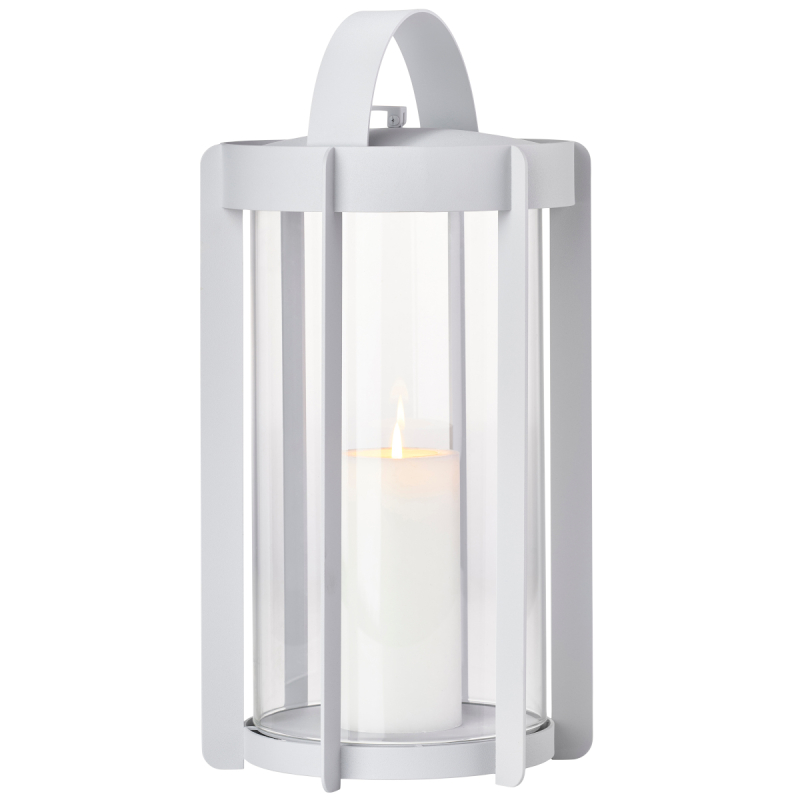Candle lantern Zone Denmark Firefly Soft Grey 35 cm