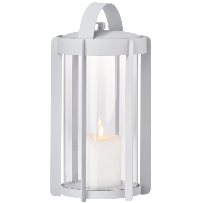 Candle lantern Zone Denmark Firefly Soft Grey 25 cm