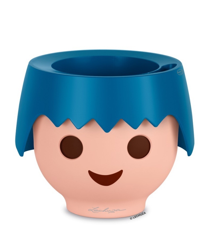  Lechuza Ojo blue flowerpot