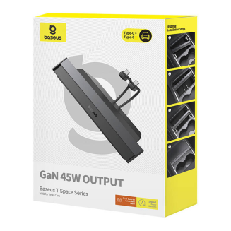 Hub BASEUS T-Space USB-C-Lightning (czarny) - 7