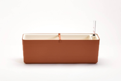 PLASTIA BERBERIS Donica samonawadniająca prostokątna 60x20 cm cynamonowy