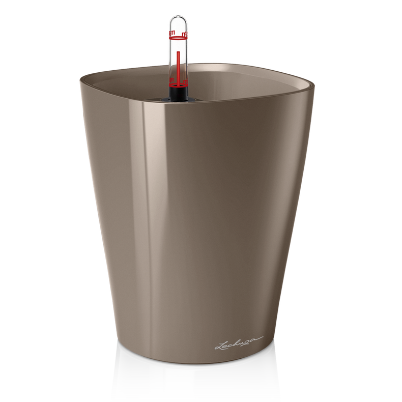  Lechuza plant pot Deltini taupe gloss