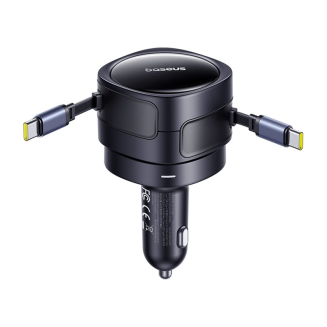  BASEUS Enjoyment Max 60W 2xUSB-C Car Charger (Black) - 3