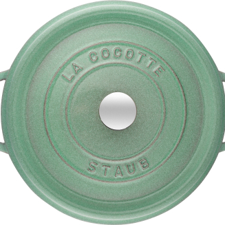 Garnek żeliwny okrągły Staub - 2.2 ltr, Miętowy - 3