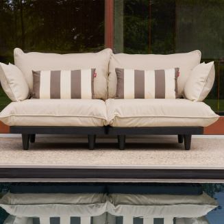 Poduszka do ogrodu Fatboy King Pillow Stripe Cacao - 3