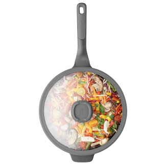 Wok z pokrywą BergHOFF Stone+ 28 cm - 2