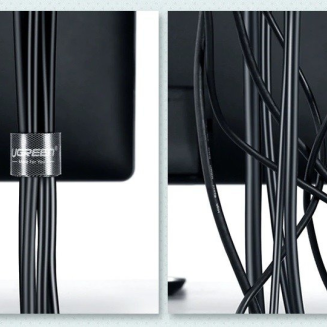 Organizer na kable (rzep) UGREEN LP124, 5m (czarny) - 3