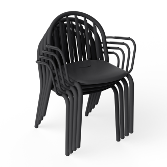Krzesło ogrodowe z podłokietnikami Fatboy Fred's Armchair Anthracite - 6