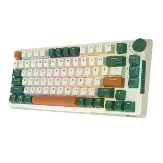Bezprzewodowa klawiatura mechaniczna Royal Kludge RKH81 RGB, Sky cyan switch (zielona) (QWERTY) - 8