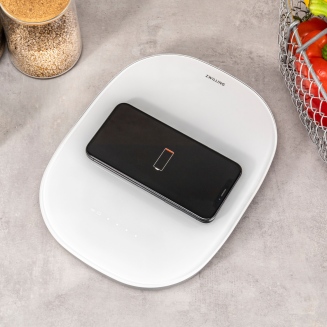 Waga cyfrowa z funkcją ładowania indukcyjnego Zwilling Enfinigy biała - 3