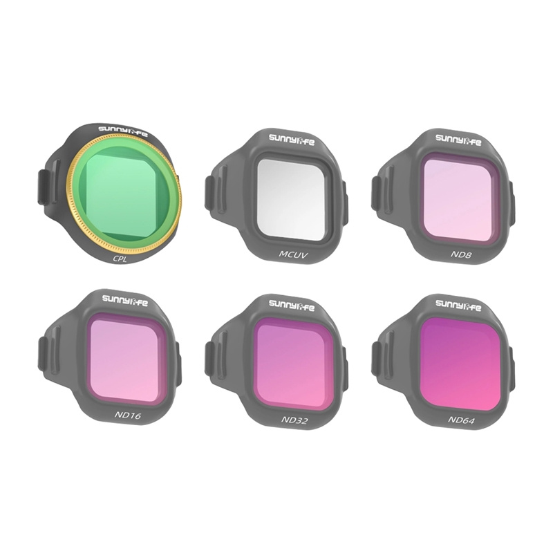  Sunnylife 6-Pack MCUV + CPL + ND8 + ND16 + ND32 + ND64 Filters for MINI 5 Pro