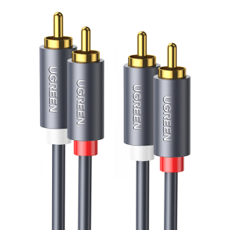 Przewód 2RCA (Cinch) do 2RCA (Cinch) UGREEN  AV104 3m (czarny) - 2