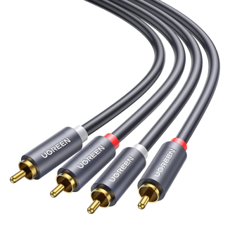  UGREEN AV104 2RCA (Cinch) to 2RCA (Cinch) Cable 3m (Black) - 3