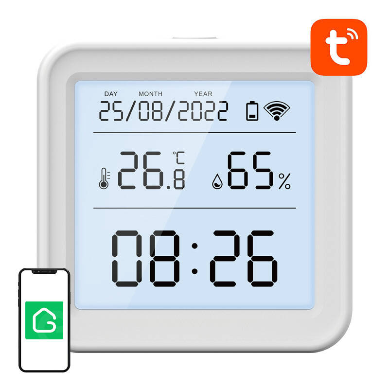 Czujnik temp. i wilgotności GOSUND S6 Wi-Fi LCD (Tuya)