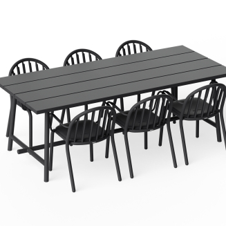 Stół ogrodowy Fatboy Fred's Table Anthracite 220x100x76 cm - 8