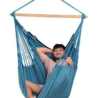  La Siesta Habana blue comfort hammock chair - 2
