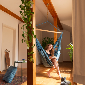  La Siesta Habana blue comfort hammock chair - 6