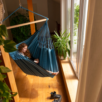  La Siesta Habana blue comfort hammock chair - 7