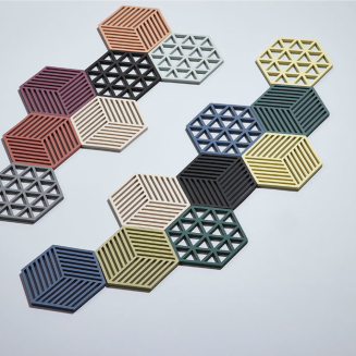  Zone Denmark Triangles Black Dish Mat 16x14 cm - 3