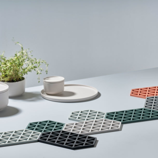 Podkładka pod naczynia Zone Denmark Triangles Black 16x14 cm - 4