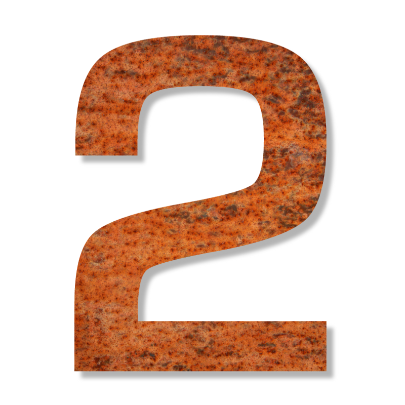  House number Keilbach Iron Number 