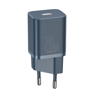 BASEUS Super Si 20W Wall Charger + USB-C-Lightning 1m (Blue) - 3