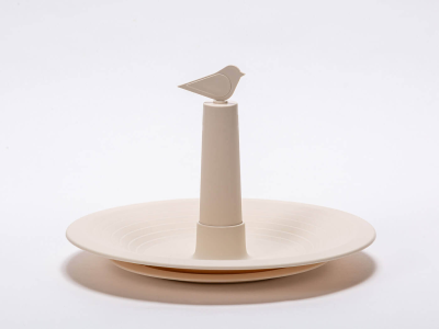 PLASTIA FINCH Karmnik dla ptaków 32 cm beżowy