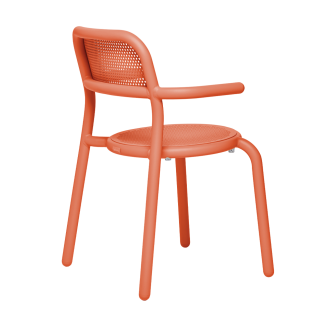 Krzesło ogrodowe z podłokietnikami Fatboy Toní Tangerine - 3