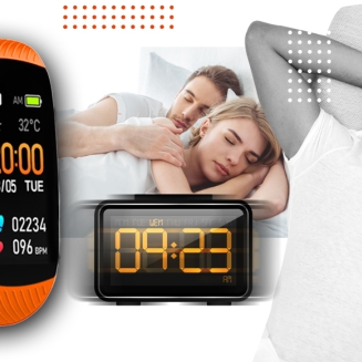 Smartwatch GIEWONT Czarno Pomarańczowy 2 Paski GW200-9 - 7